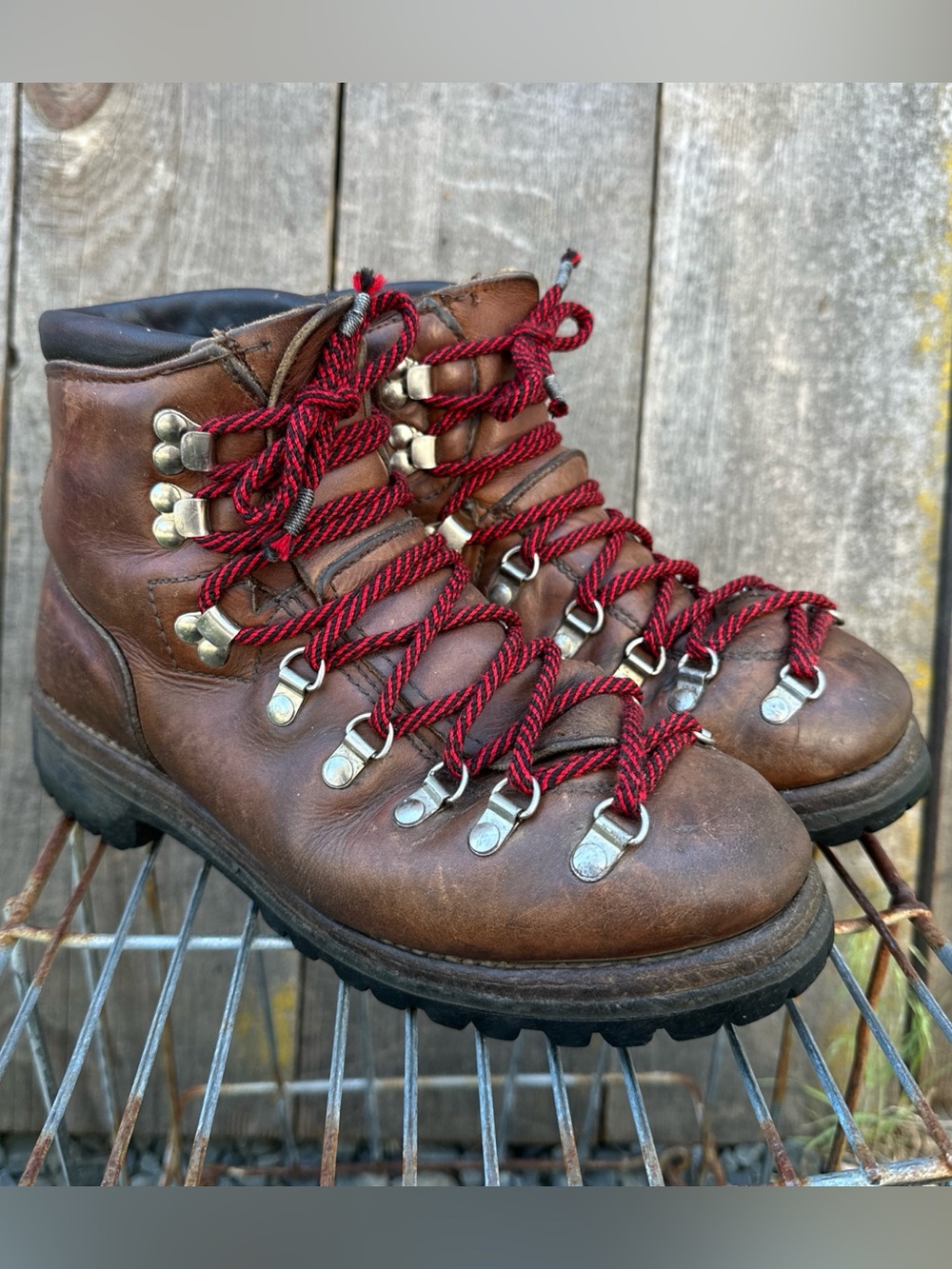 VTG DEXTER W998-2 Mountaineering Boots USA Made Leather Vibram Men’s 8M Heritage
